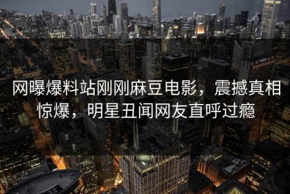 网曝爆料站刚刚麻豆电影，震撼真相惊爆，明星丑闻网友直呼过瘾