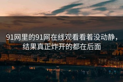 91网里的91网在线观看看着没动静，结果真正炸开的都在后面