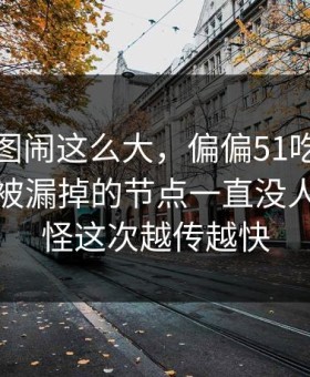 这组截图闹这么大，偏偏51吃瓜这个最容易被漏掉的节点一直没人提，难怪这次越传越快