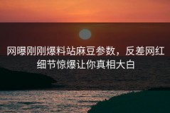 网曝刚刚爆料站麻豆参数，反差网红细节惊爆让你真相大白